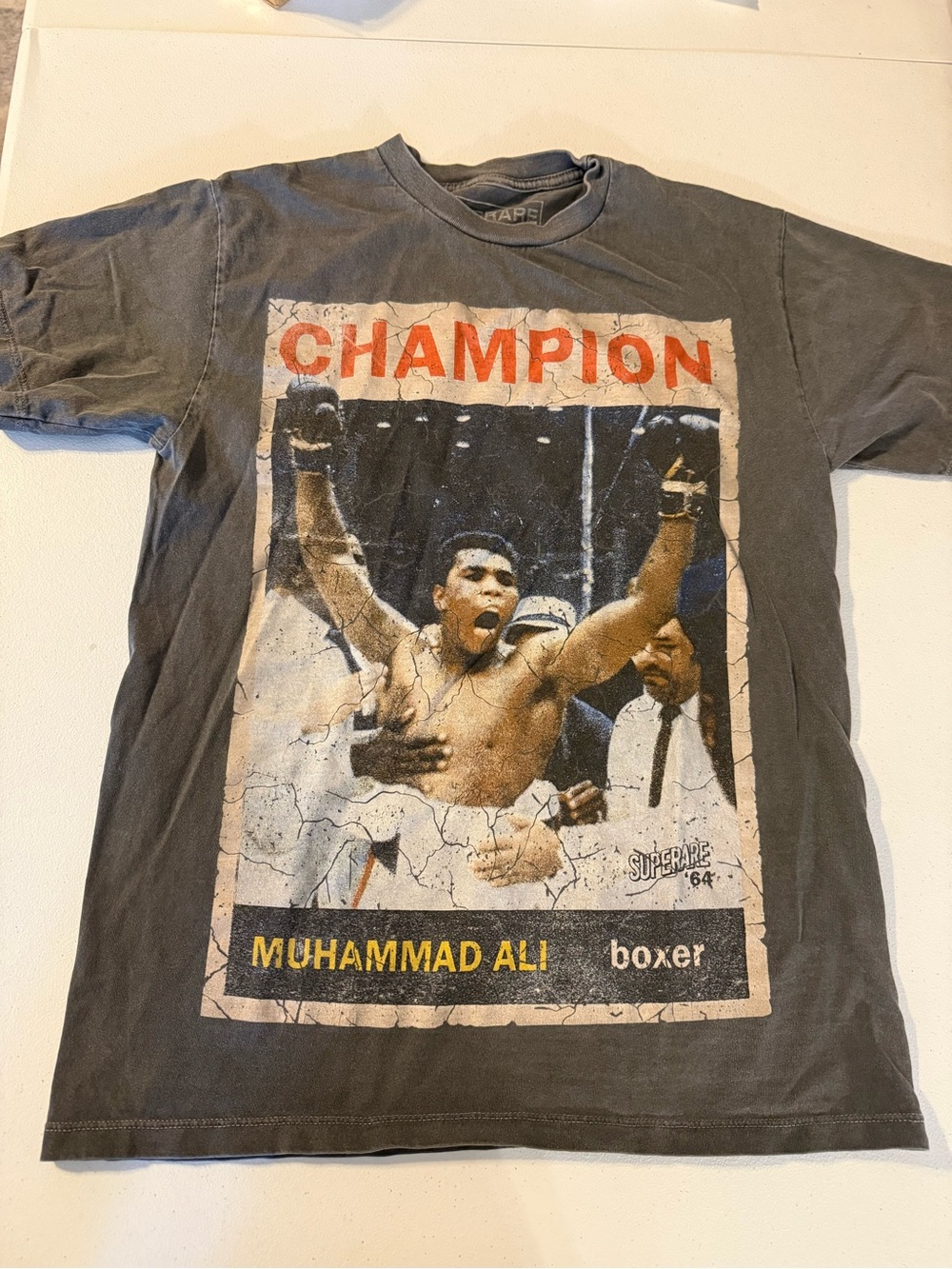 Superare Muhammad Ali Heaven In Seven Relaxed Graphic Tee Cotton Crewneck